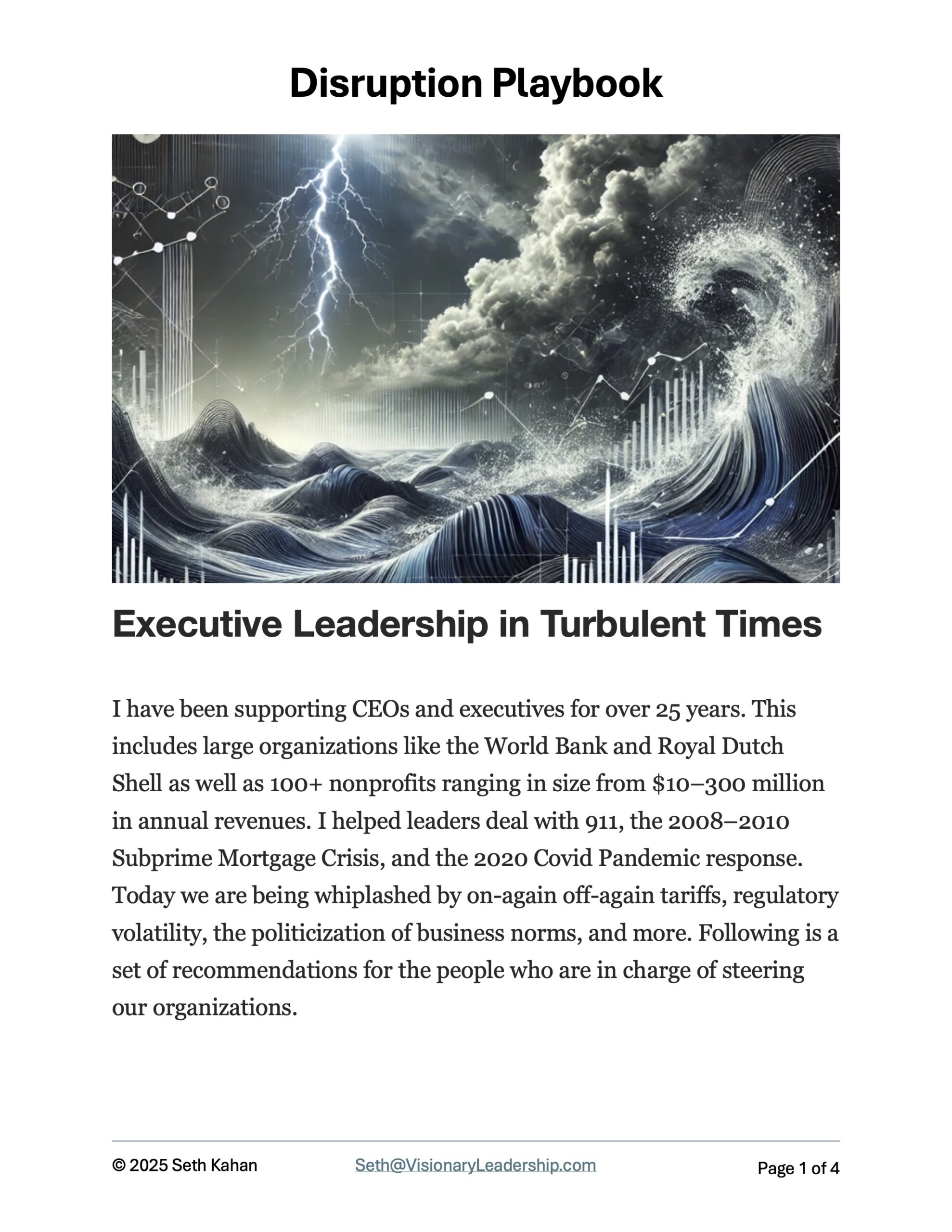 Disruption Playbook